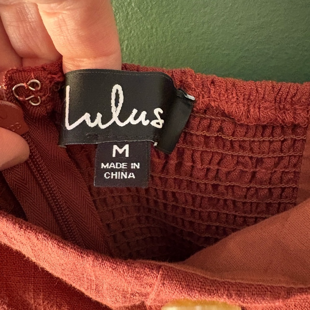 Lulu's Rust Red dress - Picture 2 of 3